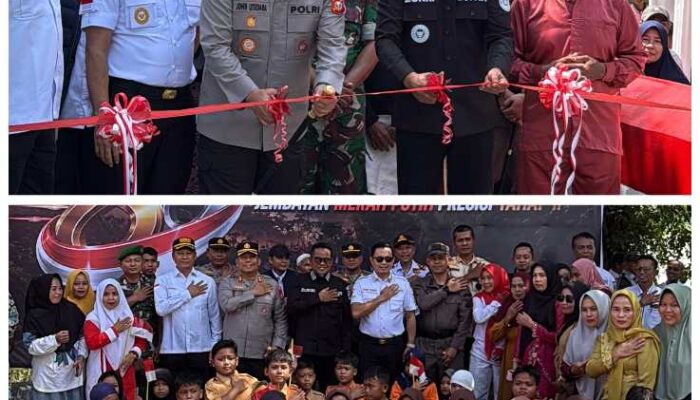 Sinergi Pemkab dan Polri, Jembatan Merah Putih Presisi Resmi Dibuka untuk Masyarakat Desa Rangsang
