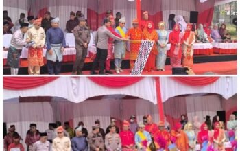 Bupati H. Zukri Resmi Lepas Kirab Budaya Helat Kabupaten Pelalawan ke-27